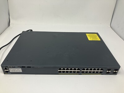 Cisco WS-C2960X-24TS-L 24 Port Gibabit Switch with 4x SFP Uplinks
