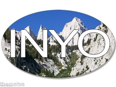 8cm 2xAufkleber Sticker Decal Laptop Farbe bunt Inyo National Forest F1560