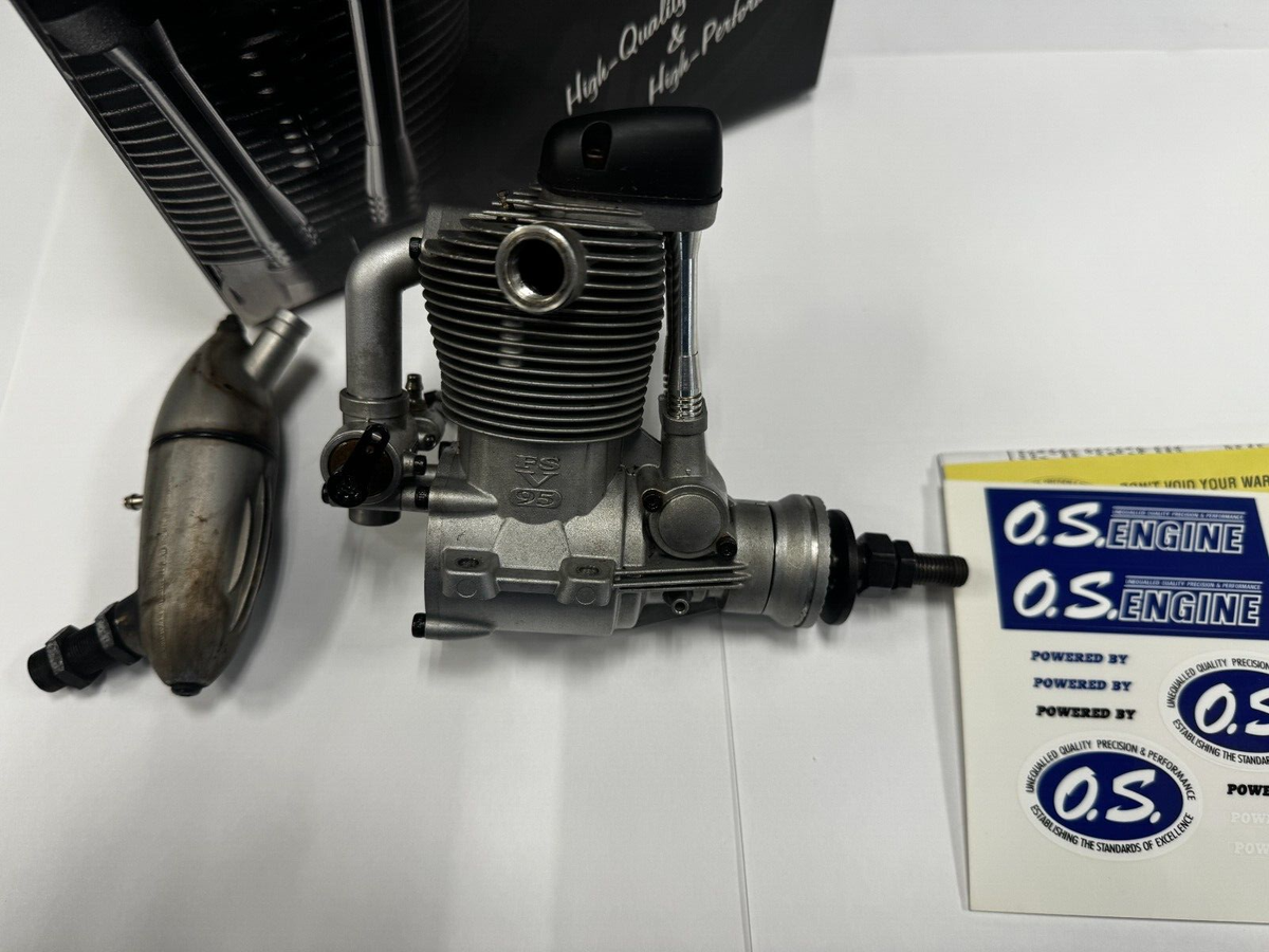 OS .95 95 FS Four Stroke RC Nitro Airplane Engine With Muffler