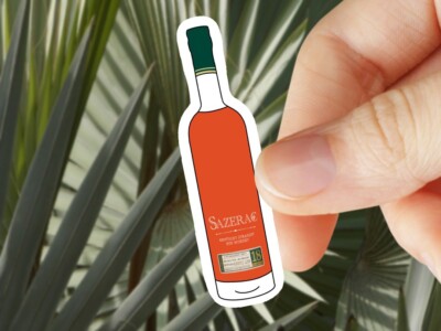 Sazerac Rye 18 Year Bourbon Bottle Vinyl Sticker Buffalo Trace