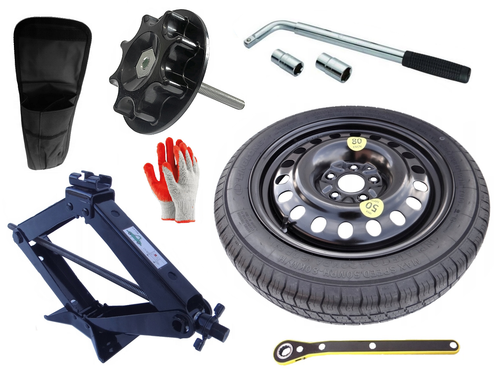 Rueda de repuesto para ahorro de espacio 135/80 R17 NISSAN II/III (CON KIT) | eBay