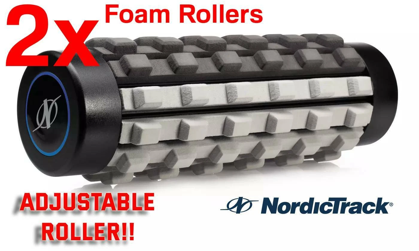 2x NordicTrack Dual Density Adjustable Foam Roller Deep Tissue Therapy 2Pk SALE!
Opens in a new wind