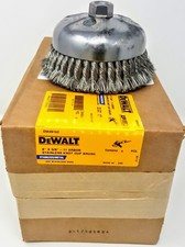 DEWALT DW49162 6" x 5/8"-11 Knotted Stainless Steel Wire Cup Brush *USA*
