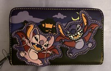 Disney Loungefly Vampire (Lilo) Stitch & Angel + Cartera Scrump Halloween NUEVA