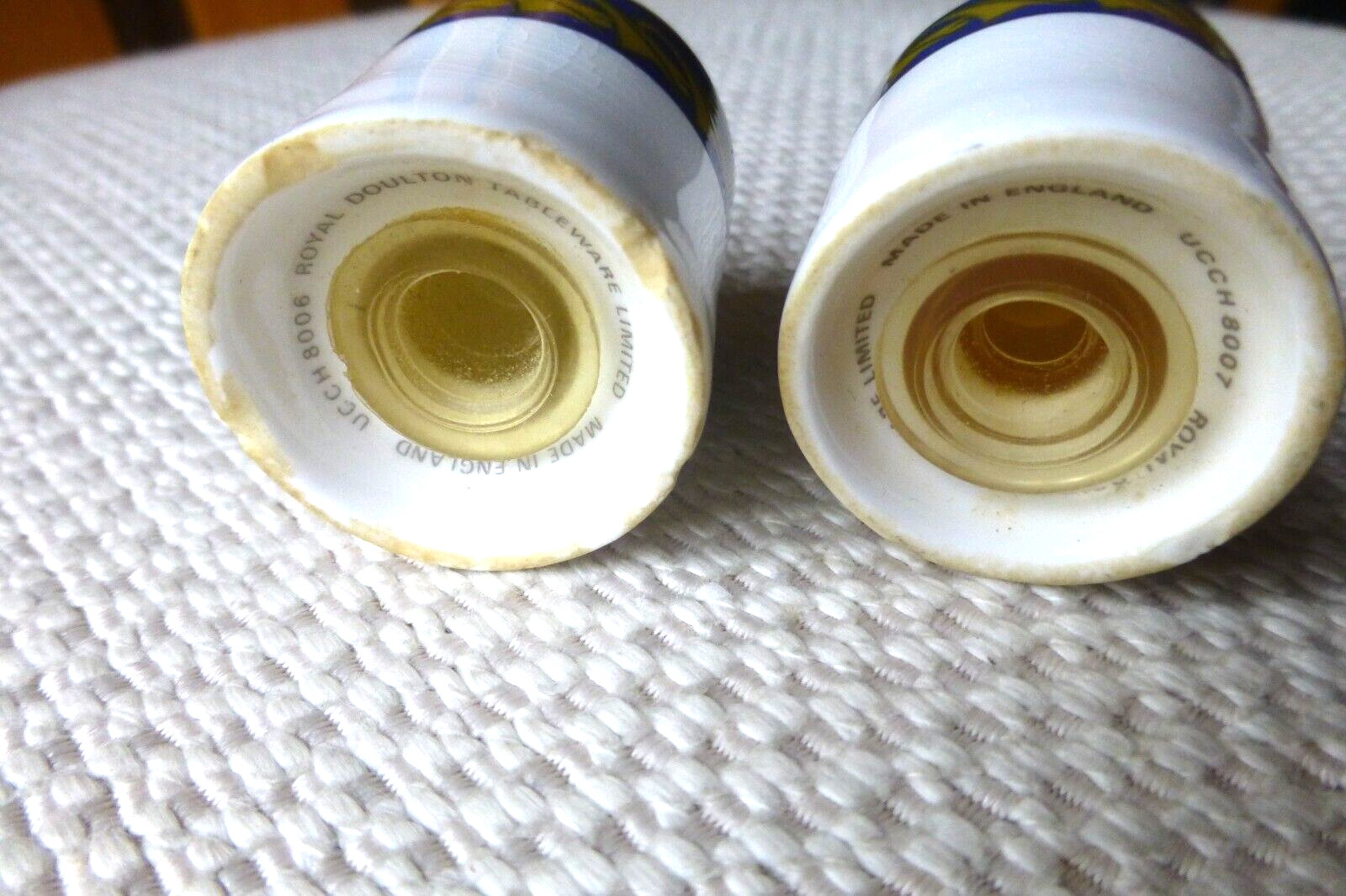 Concorde Royal Doulton Salt and Pepper pots Pre owned eNotary