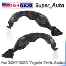 Splash Shield For 2007-2012 Toyota Yaris Front Left & Right Side Sedan Set of 2