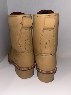 Chippewa Men Size 12W Steel Toe Vibram Sole Logger Boots  display picture 1