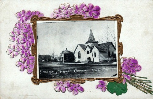 Swedish Mission Church - Rush City, Minnesota - Unposted litho - embossed - Picture 2 of 3