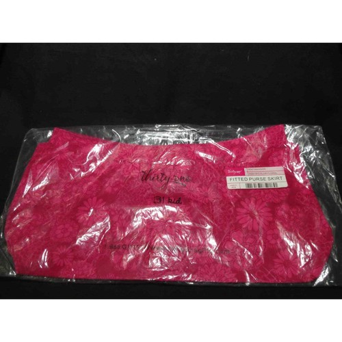 Thirty-One Fitted Purse Skirt - Bicolor Pink Floral - New in Package - 第 1/3 張圖片