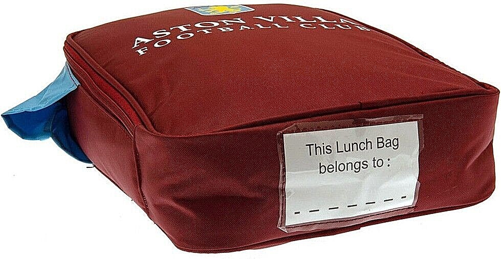 ASTON VILLA FC SHIRT LUNCH KIT BAG BOYS CHILDS SCHOOL KIDS AVFC