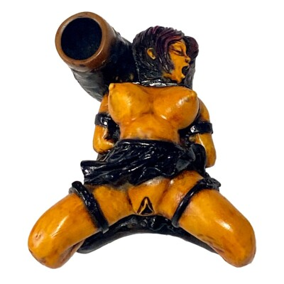 #ad Bondage Girl Smoking Hand Pipe Pipe Smoke Handcraft $44.90