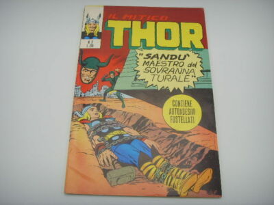 IL MITICO THOR N. 3 Mit Adesiv-Gadgets 1971 Editoriale CORNO Top Zustand