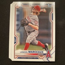 2021 Bowman Draft Landon Marceaux 1st Bowman Paper Lot Of 25