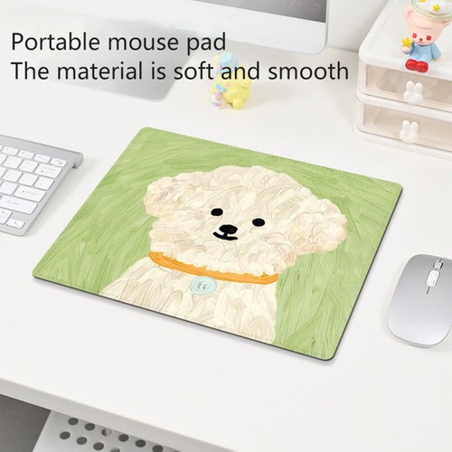 Cute Puppy Mousepad No Slip Rubber Lockedge Mousepad Computer Portable Mouse Mat - Afbeelding 8 van 14