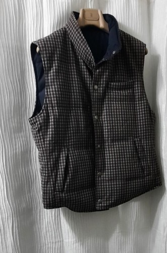BRUNELLO CUCINELLI MENS OUTERWEAR REVERSIBLE DOWN VEST SZ:US L/52 EU - Picture 11 of 19