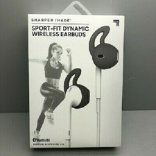 Sharper Image Athletic Secure Sport Fit Bluetooth Wireless Earbuds Reflect 35