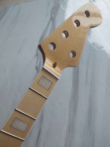 21 Fret 5 String Bass Guitar Neck 34 inch Maple Fretboard block inlay ...