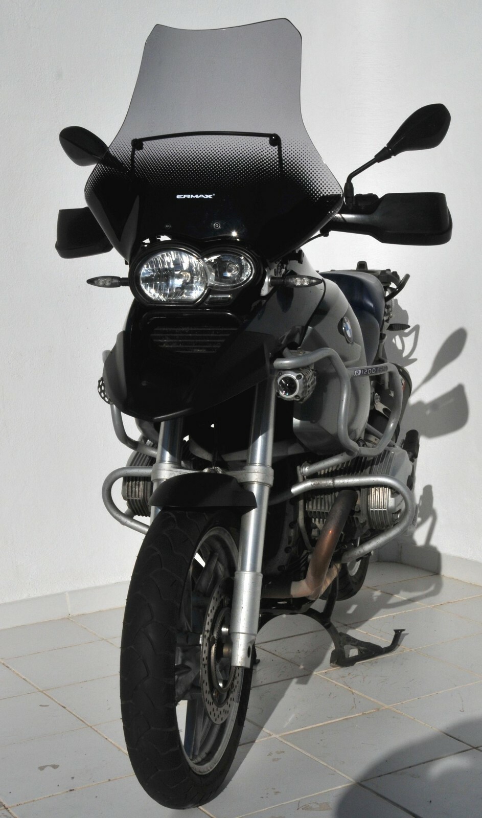 Bulle Ermax HP+15 claire de 45 cm pour partir en voyage en BMW R 1200 GS