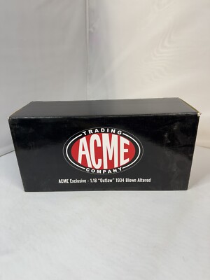 OUTLAW GLOSS BLACK FIRE POWER V-8 BLOWN ALTERED GMP 1934 FORD 1/18 DIECAST 18900