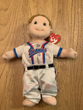 TY Beanie Baby Buzz in his Baseball Uniform Outfit w/ Tag
