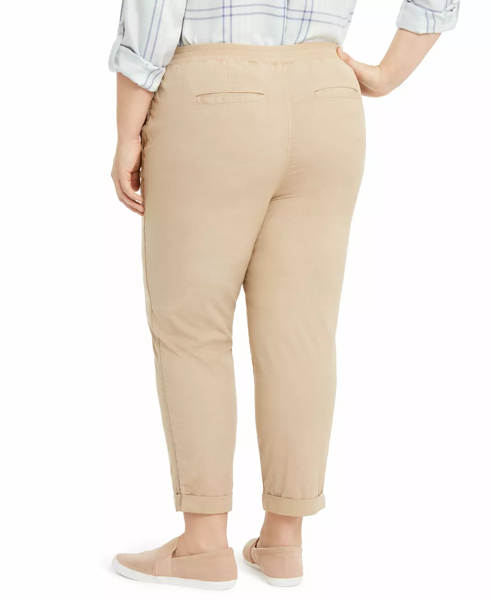 Women's plus size 2025 khaki pants