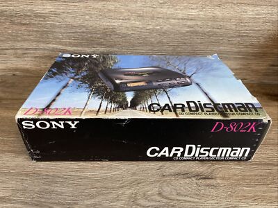 Sony CAR DISCMAN CD Compact Player D-802K Japan with tape MEGA