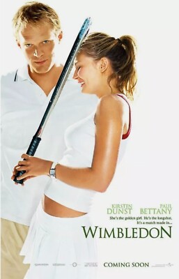 WIMBLEDON 11x17 PROMO MOVIE POSTER Kirsten Dunst Paul Bettany