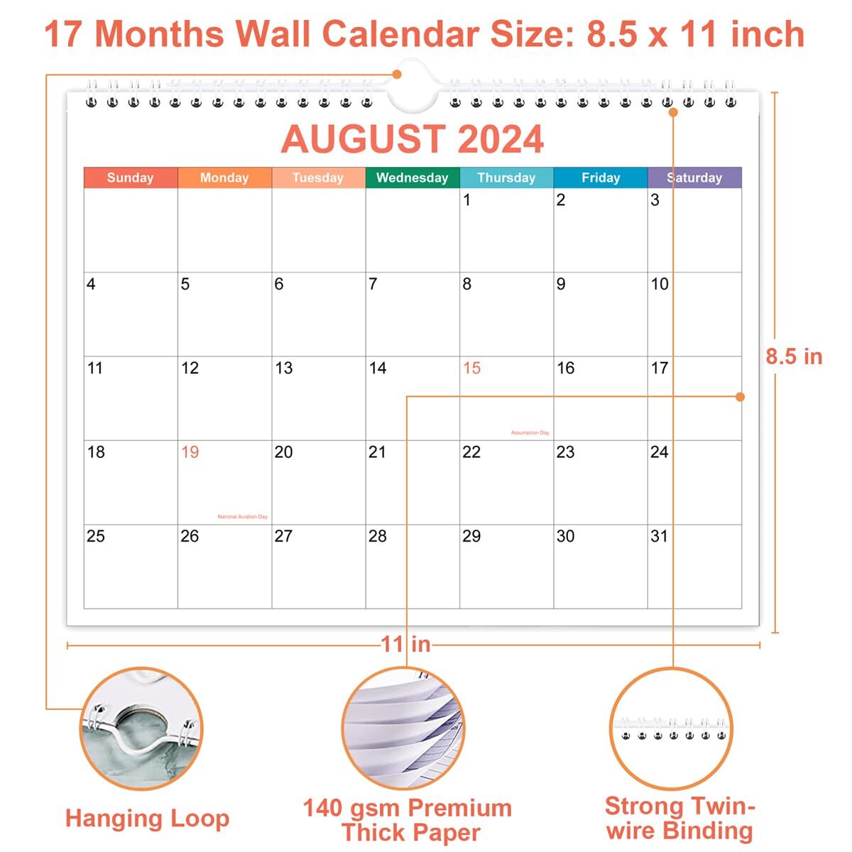 20242025 Calendar 17 Months Calendar from 2024 December 2025