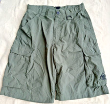 Boy Scouts Of America Shorts Adult Small Green Nylon Cargo Centennial Uniform