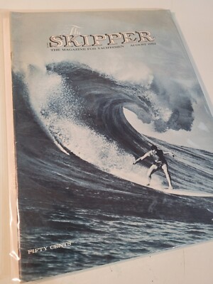 Rare August 1964 Issue of THE SKIPPER Magazine w/ RUSTY MILLER SURFING Cover