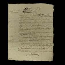 RARE! Original Antique 1799 Hand Written Ink Historical Manuscript Document