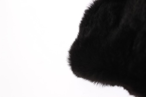DOLCE & GABBANA Black Weasel Fur Crochet Hood Scarf Hat Wrap One Size RRP $4600 - Picture 5 of 12