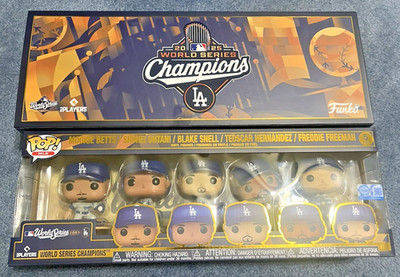 Los Angeles Dodgers Funko POP 2025 World Series Back to Back Champions Five Pack