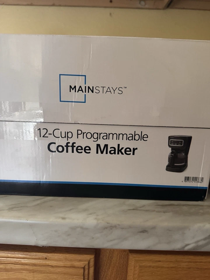 ¡Sin abrir! ¡Cafetera programable de 12 tazas con pantalla LED! Foto 3 de 4