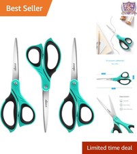 Heavy Duty All Purpose Scissors 3 Pack 8.5  Sharp Fabric Fabric Office Crafting