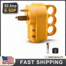Welder Plug 50 Amp NEMA 6-50P Replacement Male Plug Heavy Duty ETL Listed US