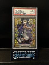 2022-23 Panini Mosaic Rookies Keegan Murray #227 Gold Fast Break Prizm /10 (RC)