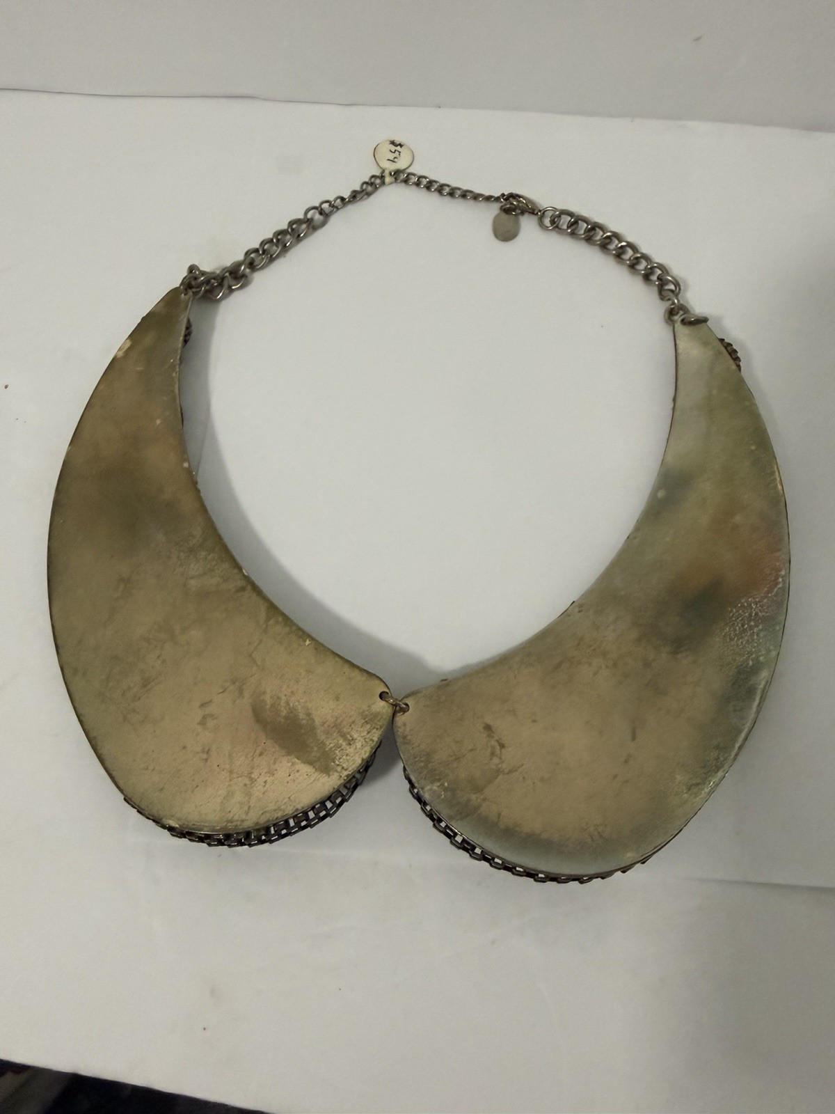 Boho Statement Bib Necklace Multicolor Stones Rhi… - image 2