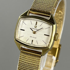 Orologio OMEGA De Ville Vintage Donna Carica Manuale Cinturino Nuovo 511338...