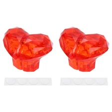 4Pcs Toilet Tank Button Toilet Button Pusher Toilet Replacement Light Red