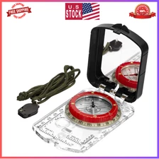 Orienteering Map Compass -Sighting Mirror Compass with Adjustable Declination