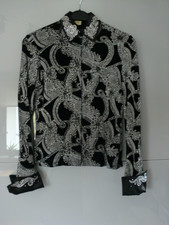 Showbluse &hearts; Turnierbluse &hearts; Railshirt &hearts; Western Turnier &hearts; Gr. M &hearts; mit Kragen &hearts;