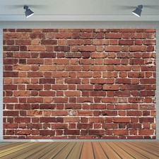 7X5FT Red Brick Wall Backdrop Brick Photography Backdrop Baby Birthday Party ...