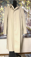 Vintage London Fog Trench Coat Mens 46R Beige Thinsulate USA Made