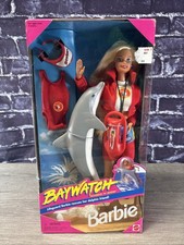 Baywatch Barbie Lifeguard With Dolphin 1994 Vintage 13199 Mattel