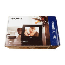 Sony DPF-D72N 7 Inch Digital Photo Frame Black S-Frame Box Remote AC Tested