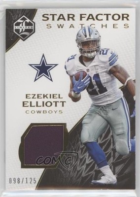 2016 Panini Limited Star Factor Swatches /125 Ezekiel Elliott #20 Rookie RC uk2