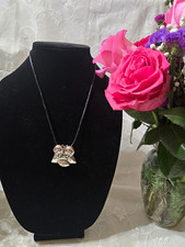 Silver Tone Football Helmet Football Charm Pendant Necklace Sports Theme