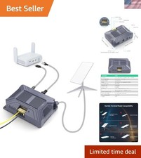 Versatile 180W Starlink V2 PoE Injector - Supports DC 9-36V with Gigabit Data