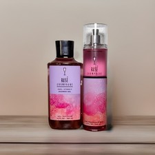 Bath  Body Works ROSE CHAMPAGNE SET - 10oz Shower Gel  8oz Mist
